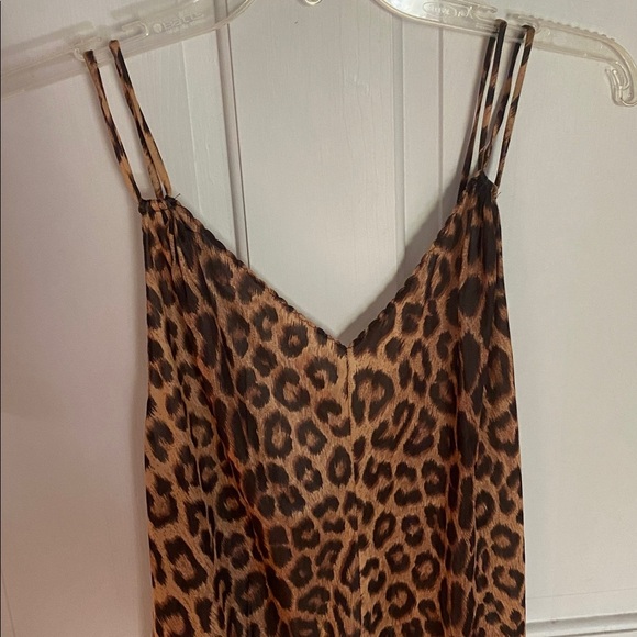 Leopard Print Slip Dress - Picture 2 of 8